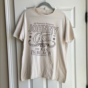 Johnny Cash Graphic Tee - Cream L